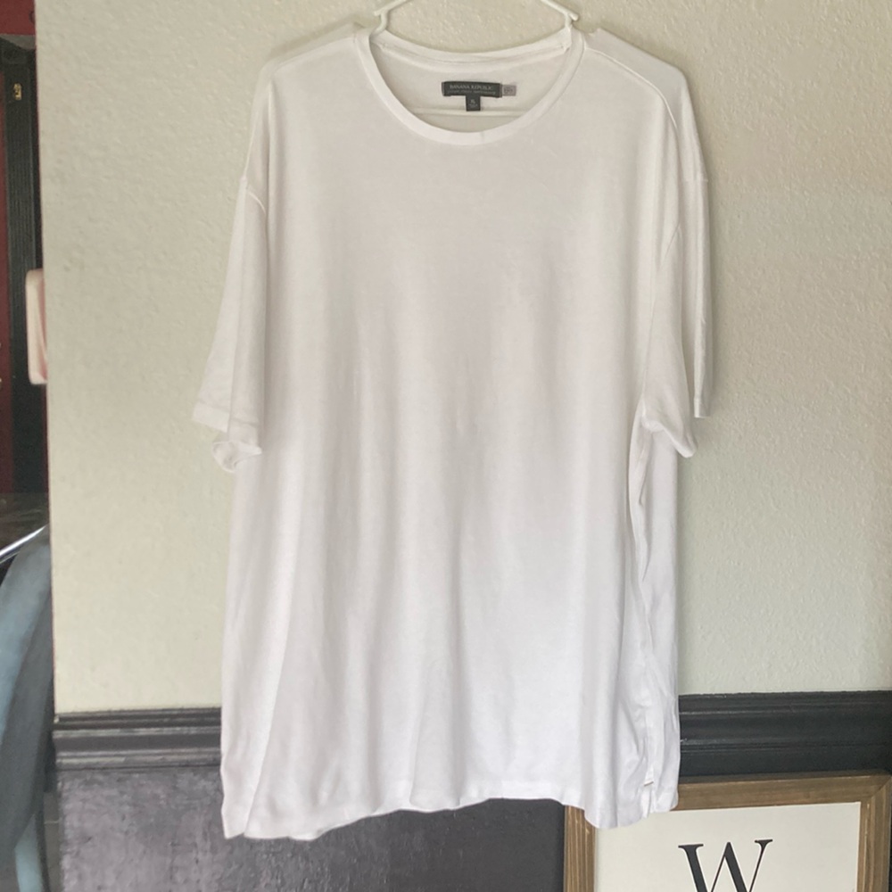 Banana Republic White Men's Shirt